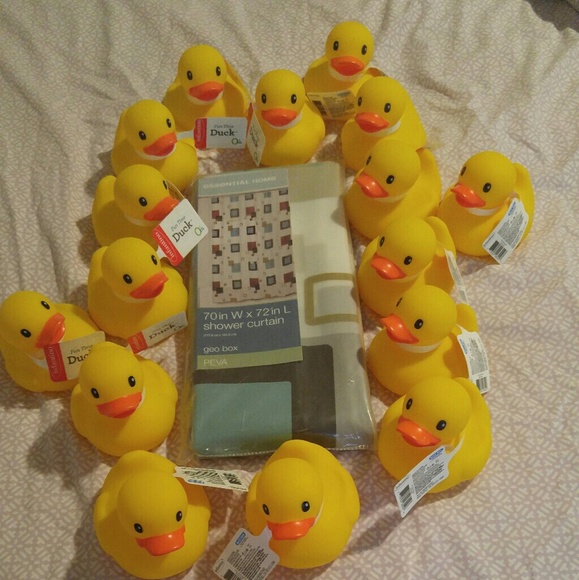 Other - Rubber ducks & shower curtain.